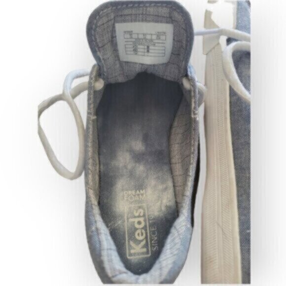 Keds Kickstart Denim Blue Canvas Sneakers Size 9 - Picture 6 of 10